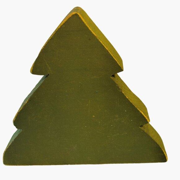 Handmade Wooden Christmas Tree Decor Button Ornaments rustic cottage Cabin - Picture 4 of 6